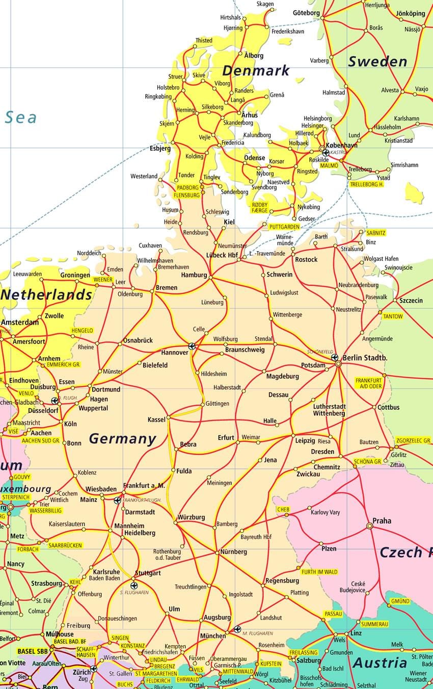 danimarca attrazioni turistiche mappa