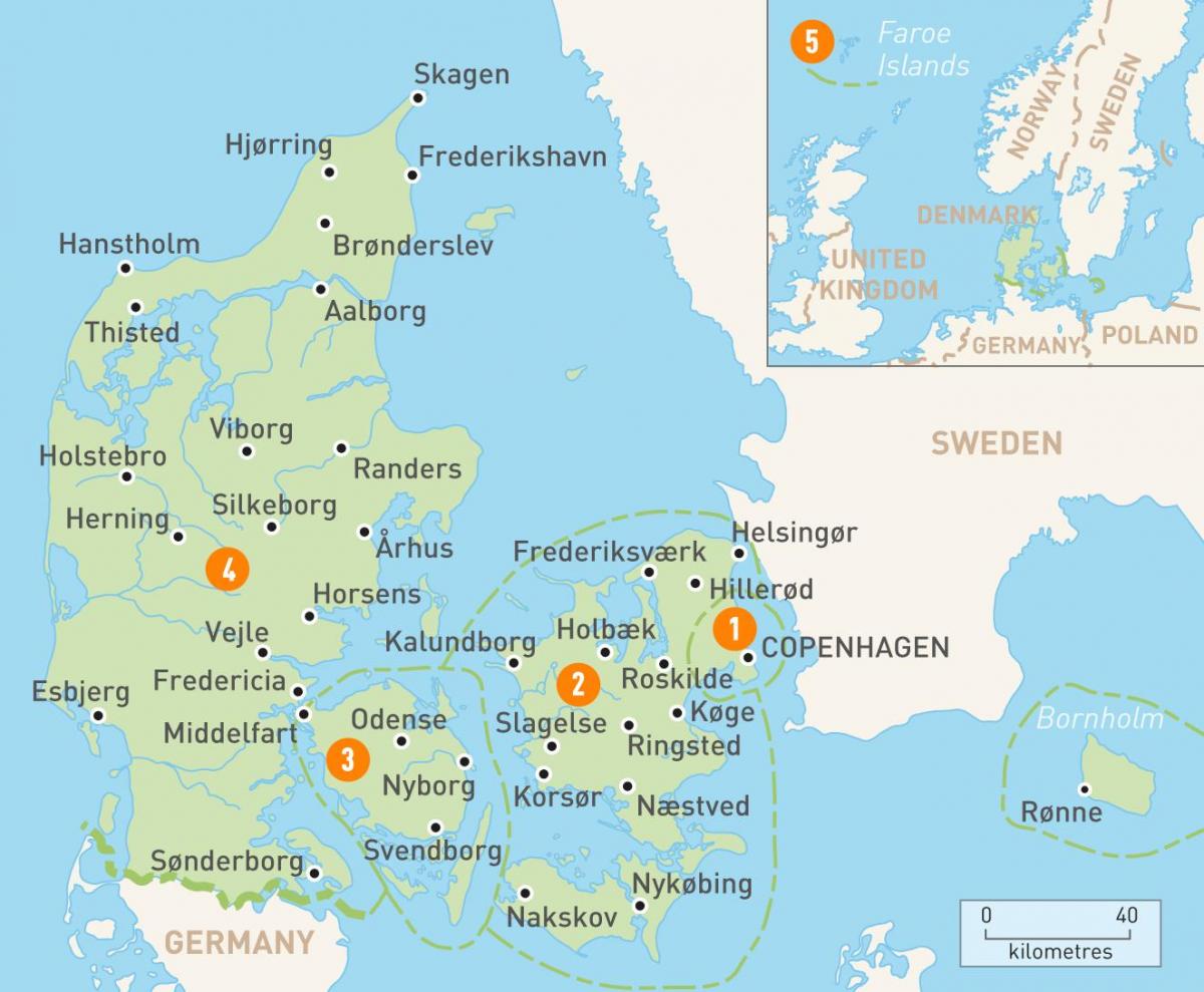 danimarca province mappa