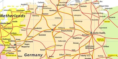 Danimarca attrazioni turistiche mappa