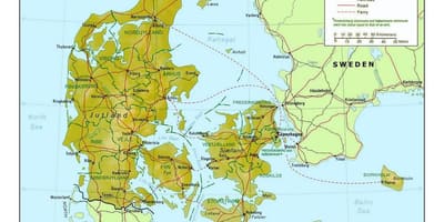 Mappa di kommune, danimarca