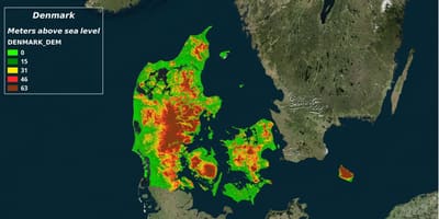 Mappa della danimarca clima 