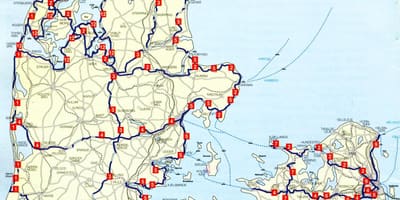 Danimarca nazionale ciclabili mappa