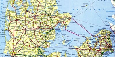 Copenaghen danimarca mappa turistica