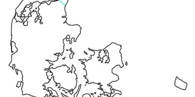 Mappa vuota di danimarca