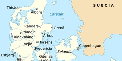Mappa di fredericia danimarca